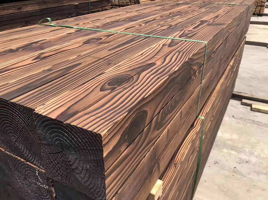 莱芜Douglas fir surface carbonized wood